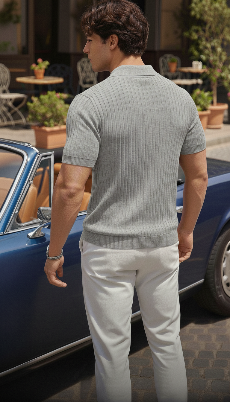 Ash grey Old money Polo