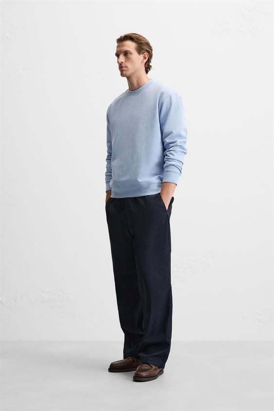 SKY BLUE CREW NECK SWEATSHIRT