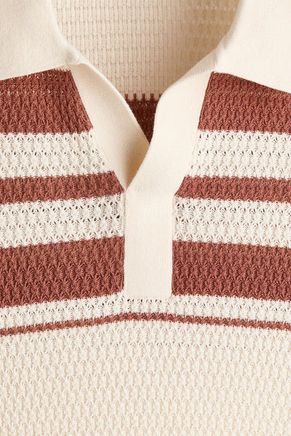 Milan Stripe Polo (Old Money)