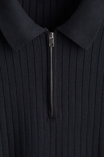 Prime Textured Polo zipper (old money)