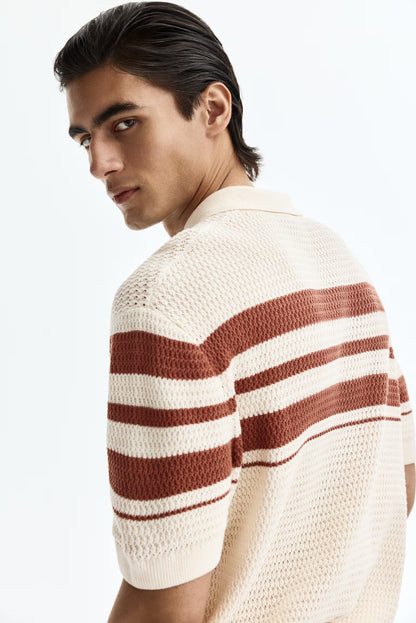 Milan Stripe Polo (Old Money)