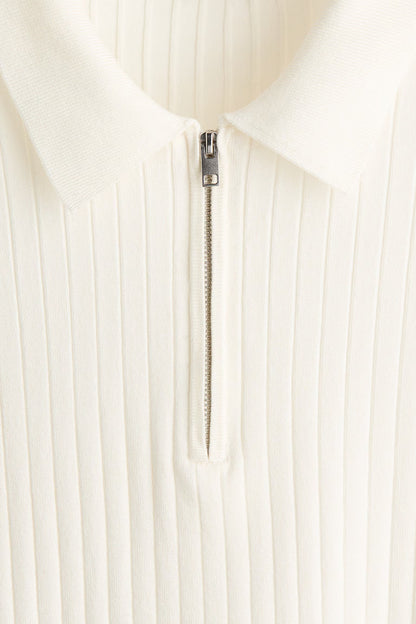 Lined polo zipper (old money)