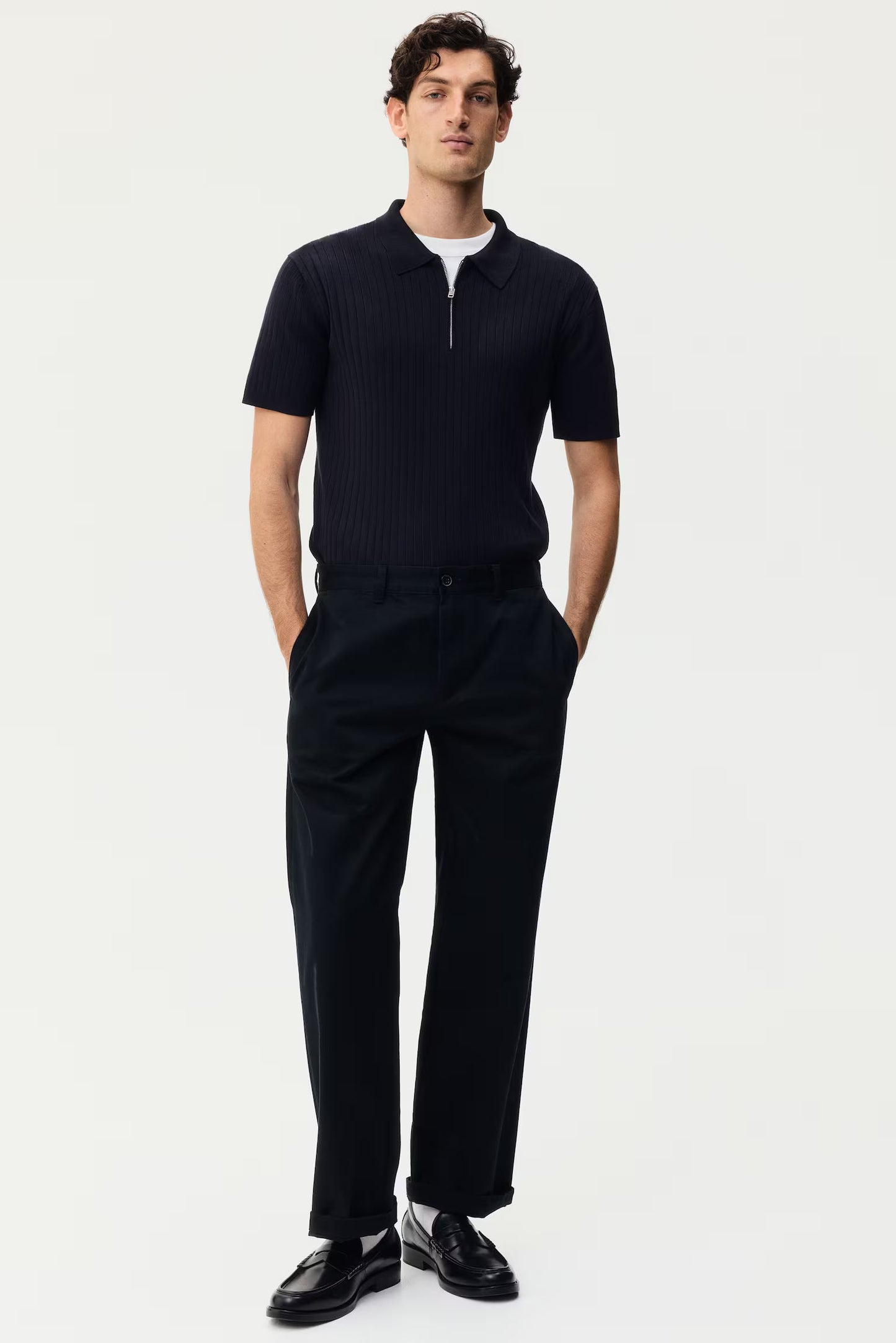 Prime Textured Polo zipper (old money)