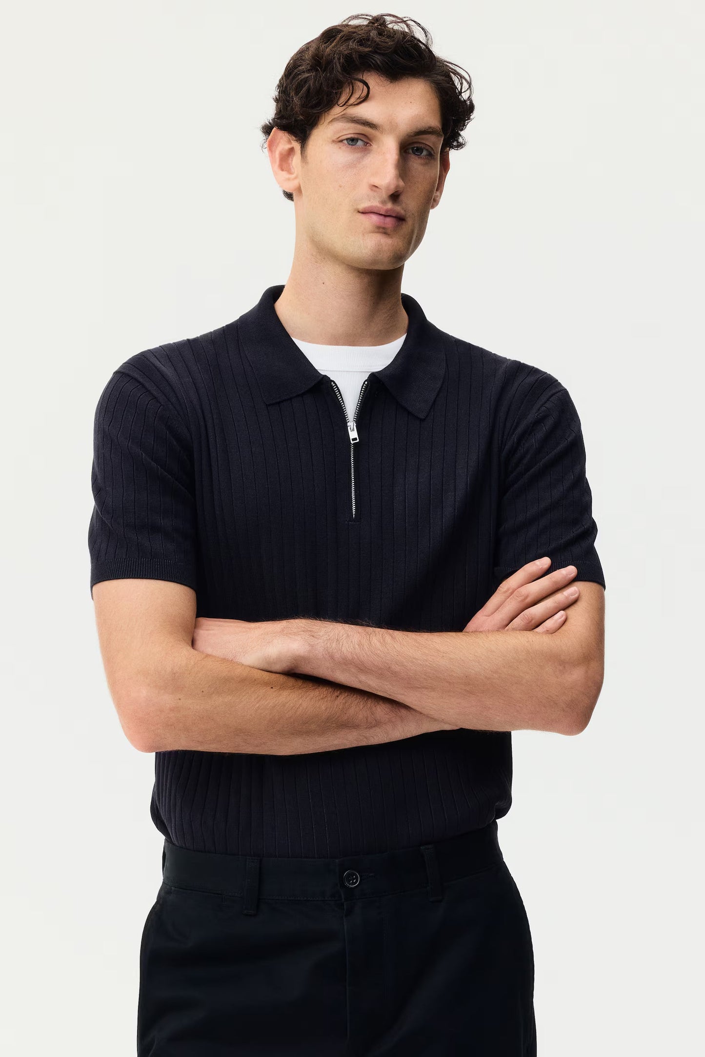 Prime Textured Polo zipper (old money)
