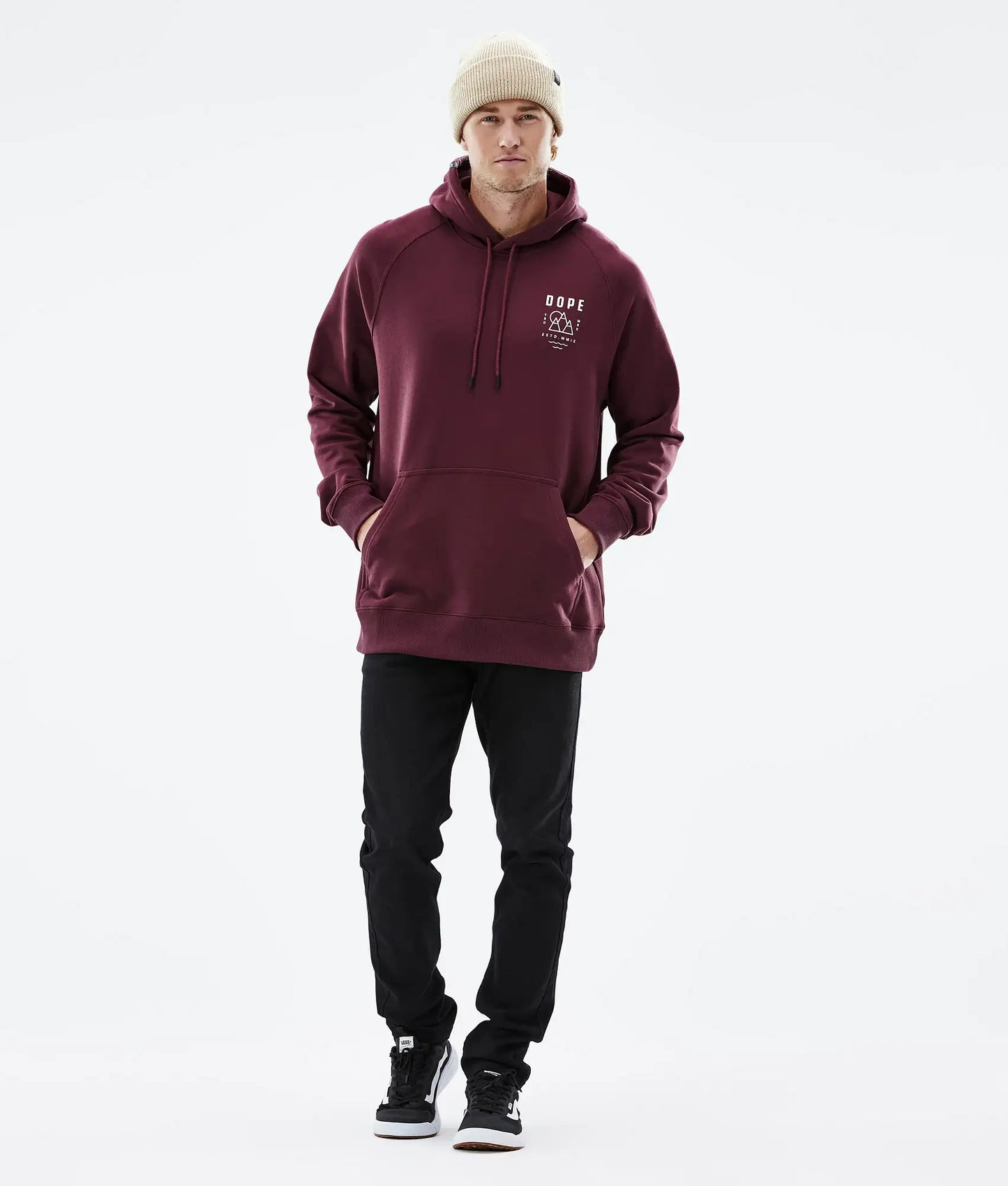 Swiss Maroon Heavy Fleeced Hoodie