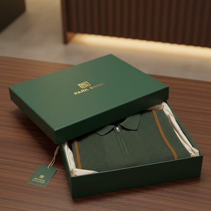 Lux Green Old money polo shirt