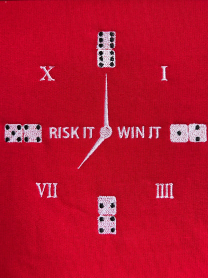 CONQUER CLOCK EMBROIDERED OVERSIZED T-SHIRT
