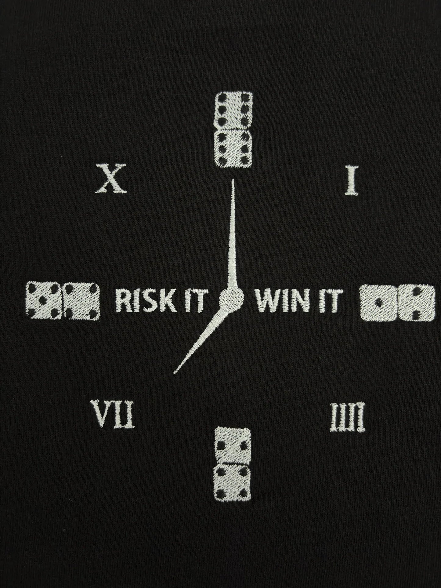 CONQUER CLOCK EMBROIDERED OVERSIZED T-SHIRT