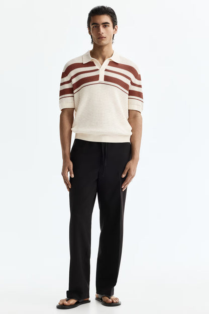 Milan Stripe Polo (Old Money)