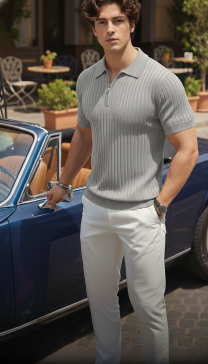 Ash grey Old money Polo