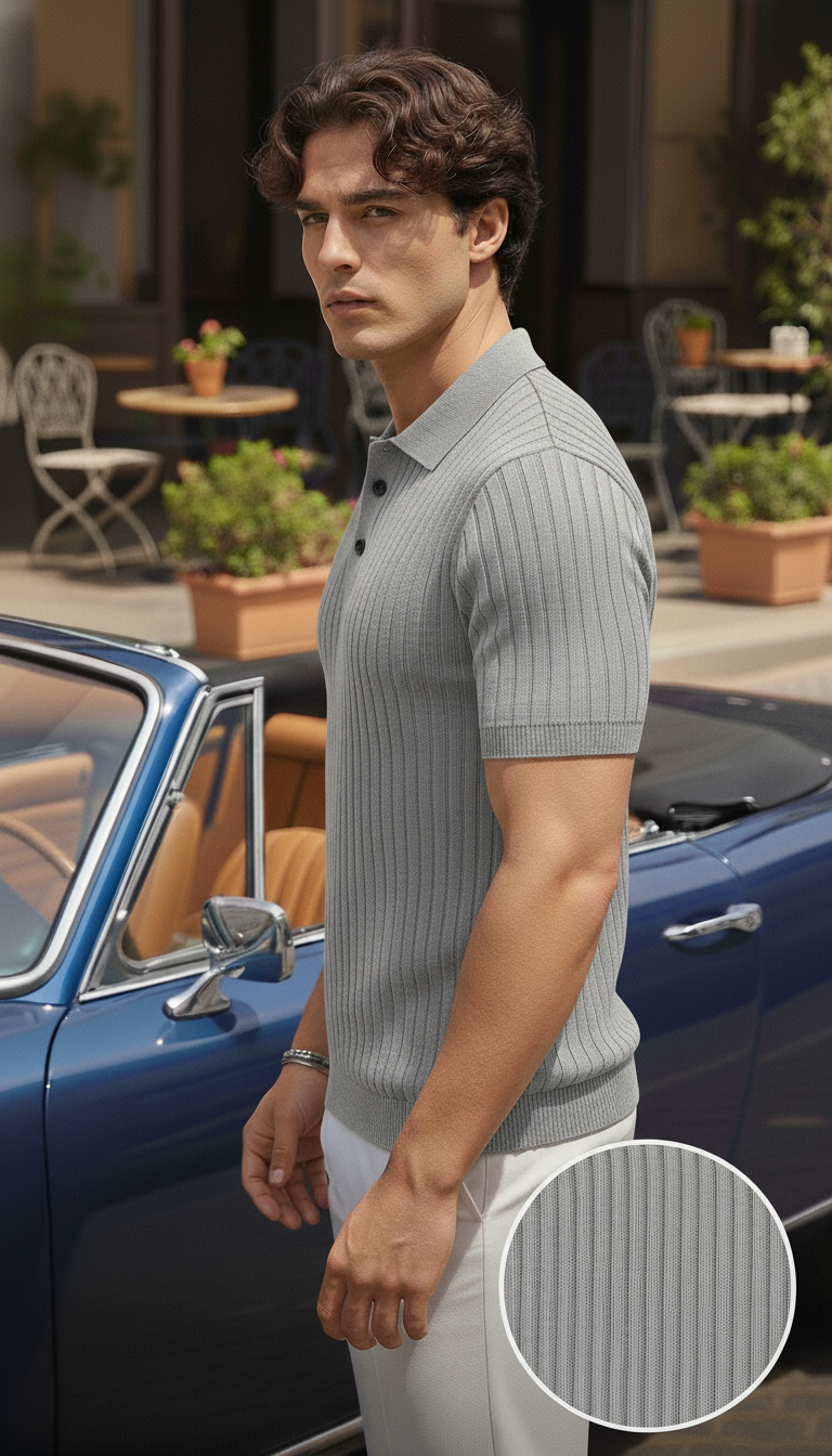 Ash grey Old money Polo