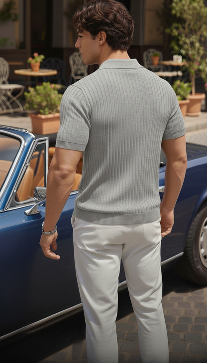 Ash grey Old money Polo