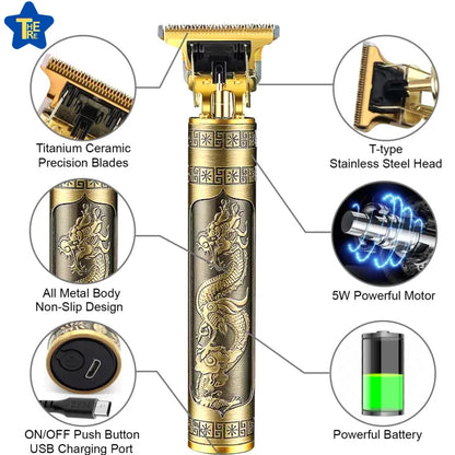 Professional Vintage Dragon Style Trimmer for Men